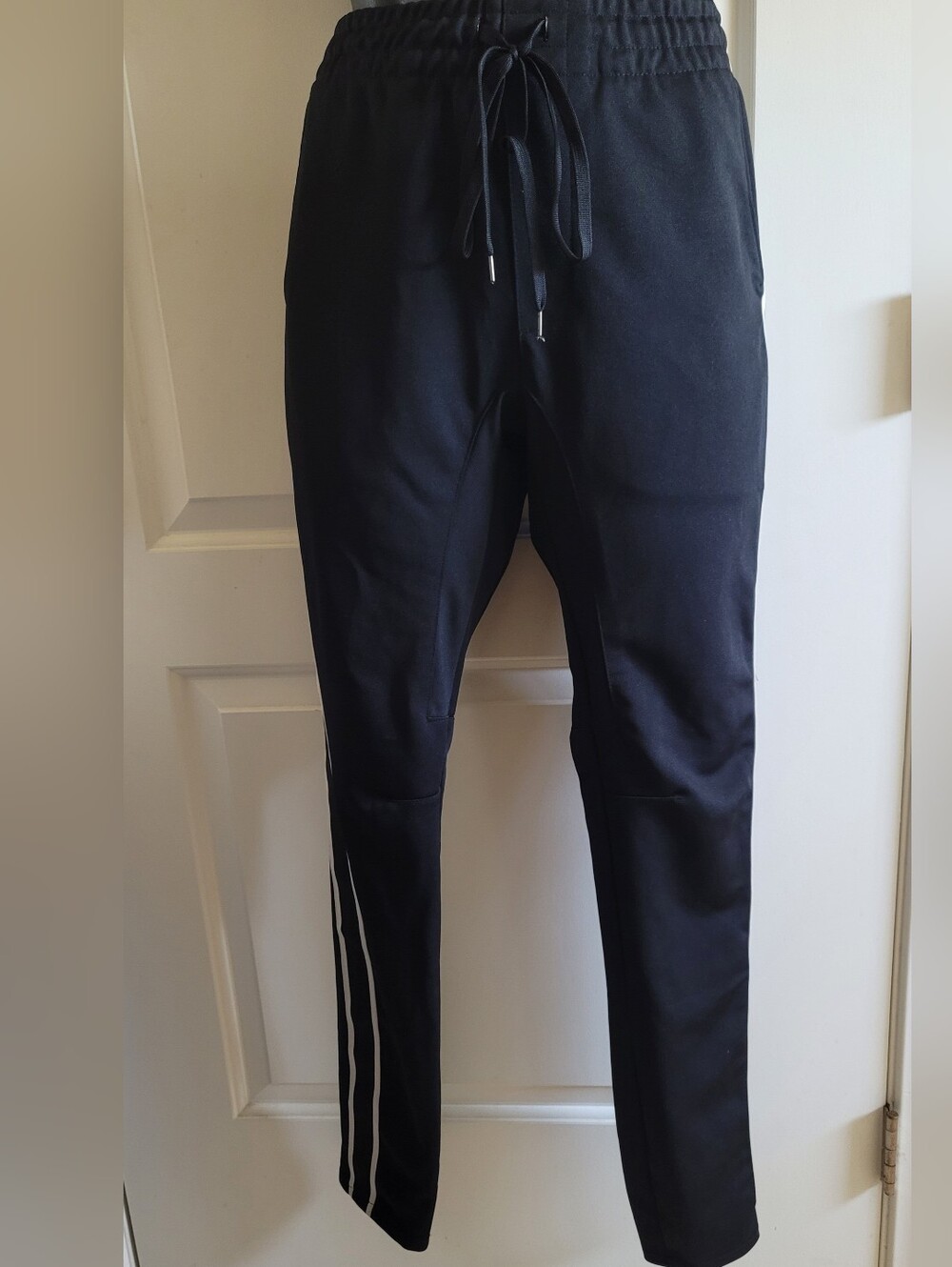 PacSun Black Jogger Pants with White Side Stripes
